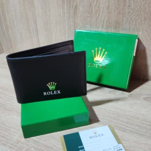 Home porte feuilles rolex noir